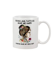 Books And Tattoos Make Me Happy Mug tile