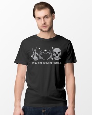Peace love skull Classic T-Shirt lifestyle-mens-crewneck-front-15