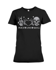 Peace love skull Premium Fit Ladies Tee tile