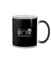 Peace love skull Color Changing Mug tile