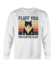 Summer Vintage Black Cat Fluff You Crewneck Sweatshirt tile