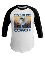 Retro Put me in coach Baseball Tee tile