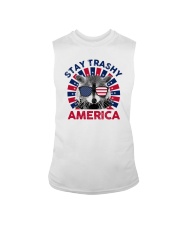 Stay trashy America Sleeveless Tee tile