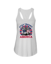 Stay trashy America Ladies Flowy Tank tile