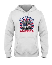 Stay trashy America Hooded Sweatshirt tile