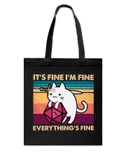 It's Fine I'm Fine Everything's Fine Tote Bag tile