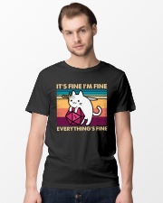It's Fine I'm Fine Everything's Fine Classic T-Shirt lifestyle-mens-crewneck-front-15