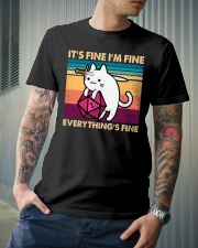 It's Fine I'm Fine Everything's Fine Classic T-Shirt lifestyle-mens-crewneck-front-6