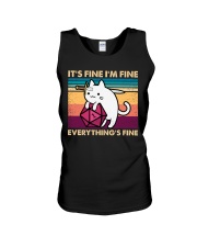 It's Fine I'm Fine Everything's Fine Unisex Tank tile