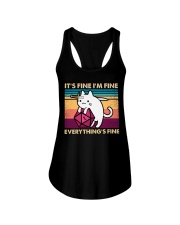 It's Fine I'm Fine Everything's Fine Ladies Flowy Tank tile
