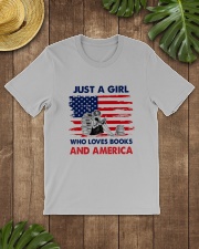 Just A Girl Who Loves Books Classic T-Shirt lifestyle-mens-crewneck-front-18