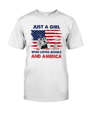 Just A Girl Who Loves Books Classic T-Shirt tile