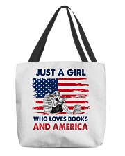 Just A Girl Who Loves Books All-Over Tote tile
