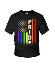 American Gay Pride Rainbow Flag Youth T-Shirt tile