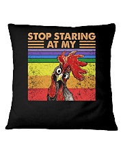 LGBTQ pride Stop staring at my cock Square Pillowcase tile