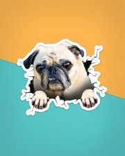 Funny pug breaking glass Sticker - Single (Vertical) aos-sticker-single-vertical-lifestyle-front-02