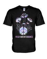 Mushroom High Maintenance V-Neck T-Shirt tile