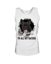 Frenchie To all my haters Unisex Tank tile