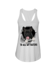 Frenchie To all my haters Ladies Flowy Tank tile