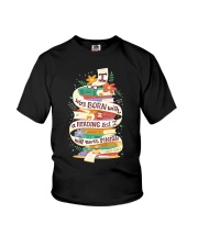I was born with a reading list Youth T-Shirt tile