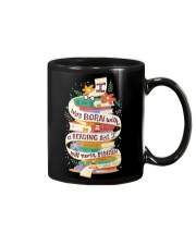 I was born with a reading list Mug tile