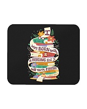 I was born with a reading list Mousepad tile