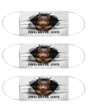 Six feet people doberman Cloth Face Mask - 3 Pack front
