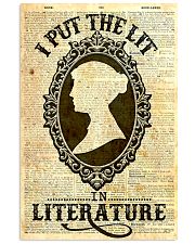 I Put The Lit In Literature 24x36 Poster front