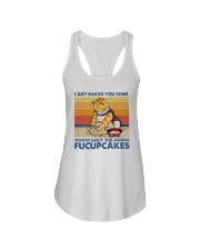 Cat shut the fucupcakes Ladies Flowy Tank tile