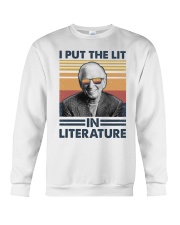 I Put The Lit In Literature Sidney Sheldon Crewneck Sweatshirt tile