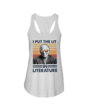 I Put The Lit In Literature Sidney Sheldon Ladies Flowy Tank tile