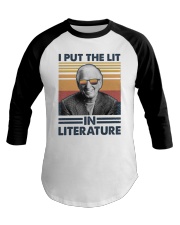 I Put The Lit In Literature Sidney Sheldon Baseball Tee tile