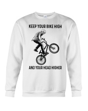 Keep your bike high Crewneck Sweatshirt tile