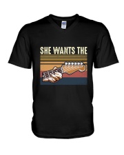 She wants the D V-Neck T-Shirt tile