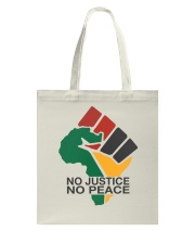 No Justice No Peace Black Lives Matter Tote Bag tile