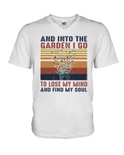 Into The Garden I Go Vintage V-Neck T-Shirt tile