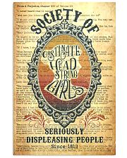 Society of Obstinate Headstrong Girls 24x36 Poster front