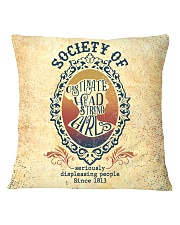 Society of Obstinate Headstrong Girls Square Pillowcase tile