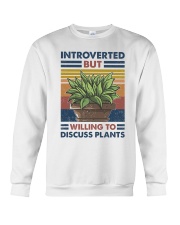 Introverted But Willing to Discuss Plants Crewneck Sweatshirt tile
