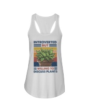 Introverted But Willing to Discuss Plants Ladies Flowy Tank tile