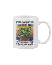 Introverted But Willing to Discuss Plants Mug tile