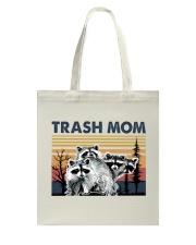 Retro Raccoon Trash Mom Tote Bag tile