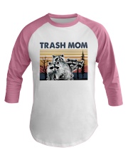 Retro Raccoon Trash Mom Baseball Tee tile