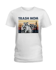 Retro Raccoon Trash Mom Ladies T-Shirt tile