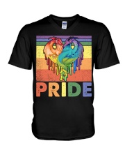 LGBTQ Pride Dragons V-Neck T-Shirt tile