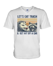 Let It Trash And Get Hit By A Car V-Neck T-Shirt tile