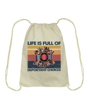 Cigar Life Is Full Of Important Choices Drawstring Bag tile