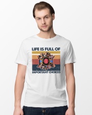 Cigar Life Is Full Of Important Choices Classic T-Shirt lifestyle-mens-crewneck-front-15