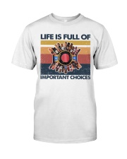 Cigar Life Is Full Of Important Choices Premium Fit Mens Tee tile