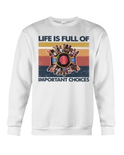 Cigar Life Is Full Of Important Choices Crewneck Sweatshirt tile